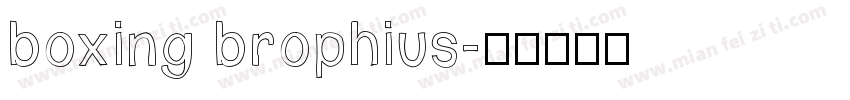 boxing brophius字体转换